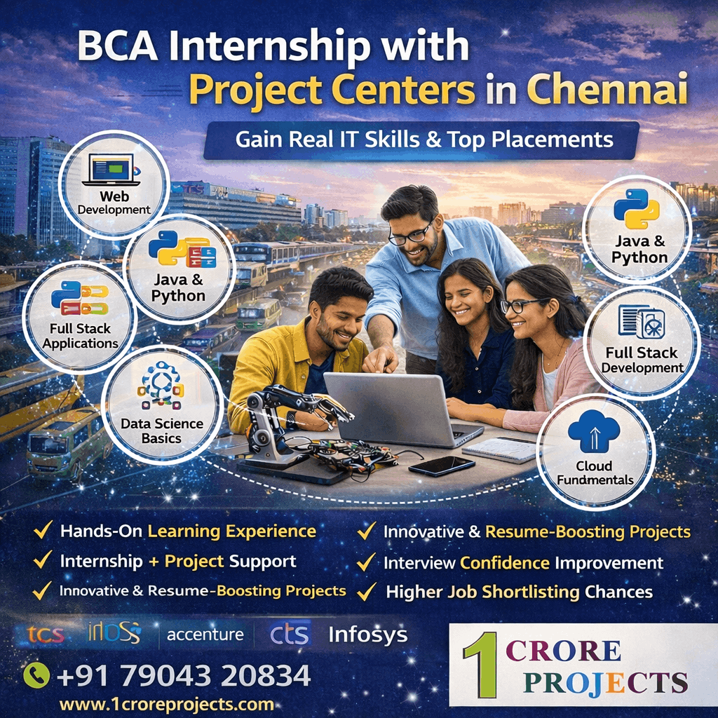 Why BCA Internship with Project Centers in Chennai Improves Placement Opportunities